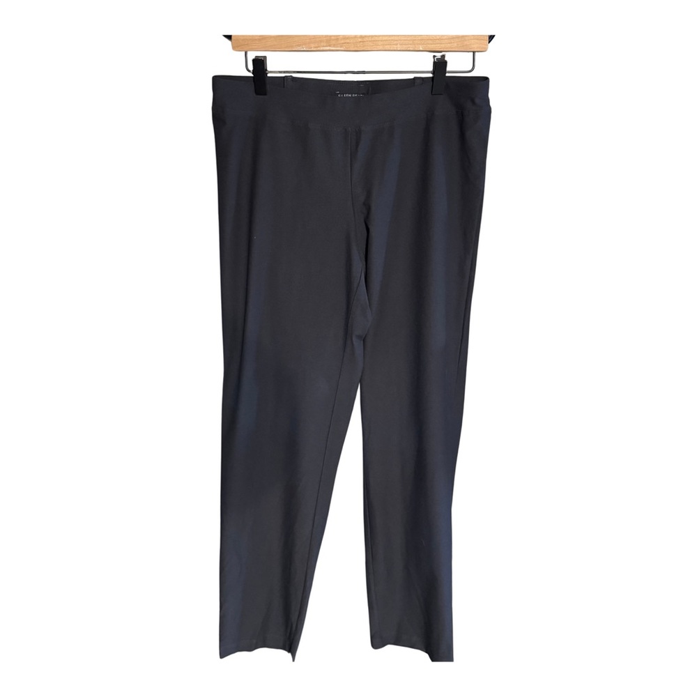 Eileen‎ Fisher Black Stretch Pull On Dress Pants Size Medium Minimalist Work